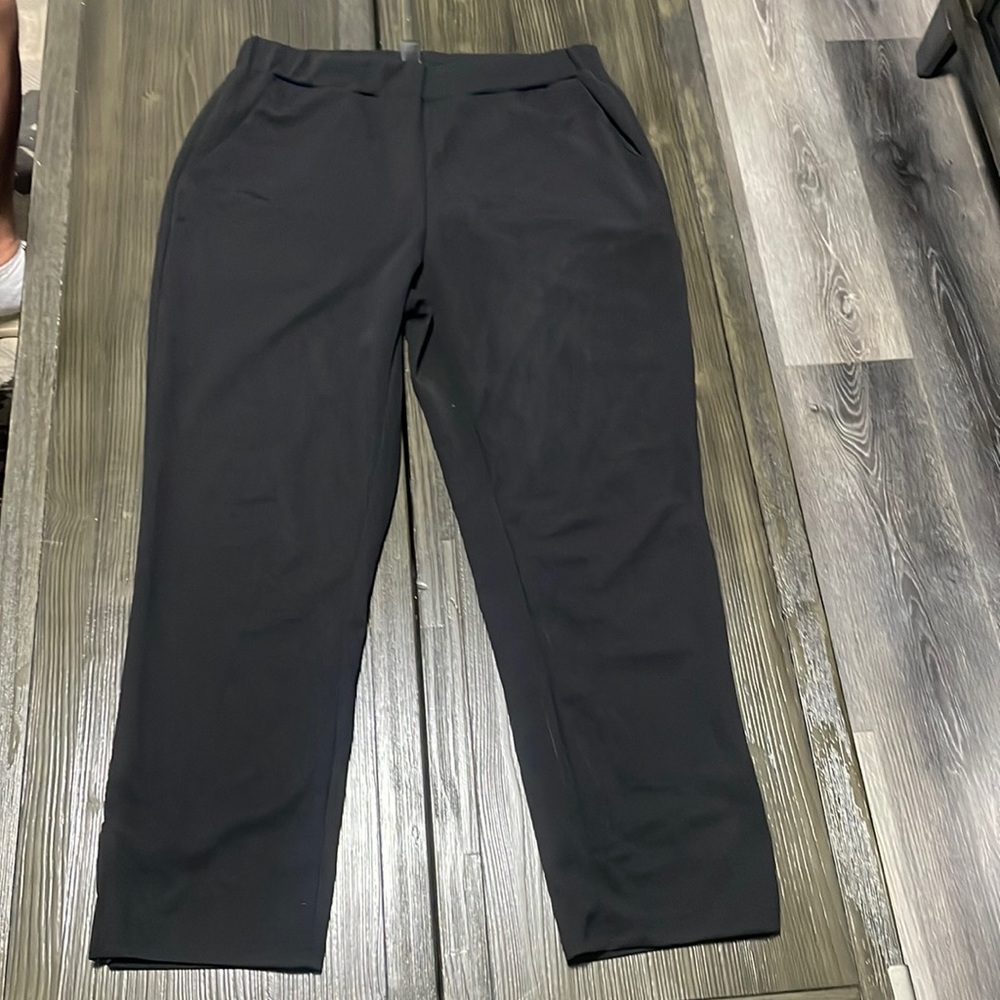 SHEIN black stretch slacks, XL.